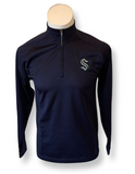 Seattle Kraken NHL Apparel - Primary Logo Quarter-Zip Pullover Jacket