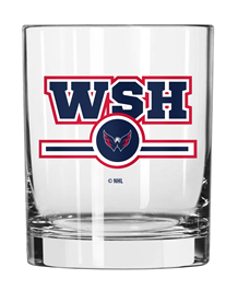Washington Capitals NHL Logo Brands - Letterman 14oz. Rocks Glass