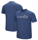 New York Yankees MLB Under Armour - Stripe Logo Tri-Blend T-Shirt