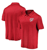 Washington Nationals MLB Fanatics - Striated Primary Logo Lightweight Polo