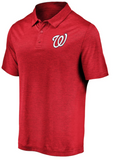 Washington Nationals MLB Fanatics - Striated Primary Logo Lightweight Polo