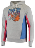 Los Angeles Clippers NBA Homage Brand - On Fire Tri-Blend Pullover Hoodie