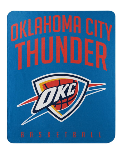 Oklahoma City Thunder NBA Northwest Company - 50" x 60" Layup Fleece Throw Blanket