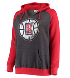 Los Angeles Clippers NBA Fanatics - Women's Plus Size Notch Neck Pullover Hoodie