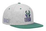 Milwaukee Bucks NBA Mitchell & Ness - Hardwood Classics Melton Snapback Cap