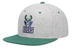 Milwaukee Bucks NBA Mitchell & Ness - Hardwood Classics Melton Snapback Cap