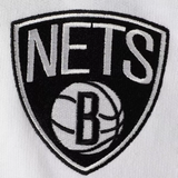 Brooklyn Nets NBA Majestic - Color Block Wordmark Logo Big & Tall Full-Zip Hoodie