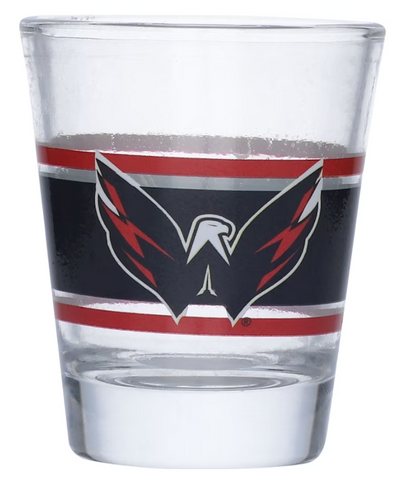 Washington Capitals NHL Logo Brands - 2oz. Stripe Shot Glass