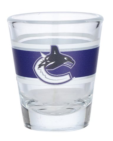 Vancouver Canucks NHL Logo Brands - 2oz. Stripe Shot Glass