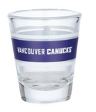 Vancouver Canucks NHL Logo Brands - 2oz. Stripe Shot Glass