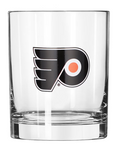 Philadelphia Flyers NHL Logo Brands - Letterman 14oz. Rocks Glass