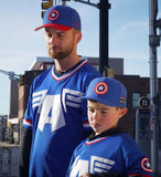 Marvel Avengers Captain America Rodgers Mesh V-Neck Baseball Jersey