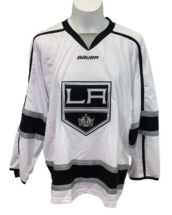Los Angeles Kings NHL Bauer – Pro White Away Jersey Goalie Cut