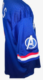 Marvel Avengers Captain America Rodgers Mesh V-Neck Baseball Jersey