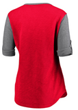 Chicago Blackhawks NHL Fanatics - Women's Classic Henley T-Shirt