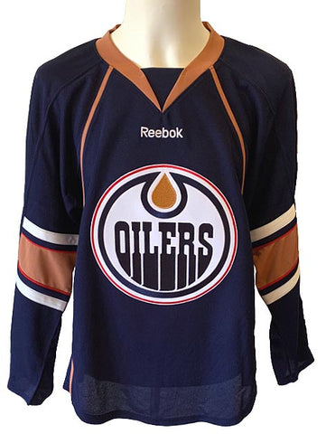 Edmonton Oilers NHL Reebok – Navy Goalie Cut Jersey