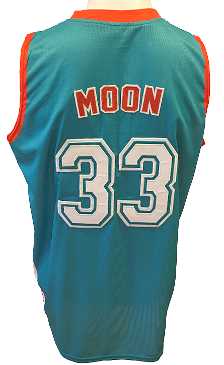 Will Ferrell Flint Tropics 33 Jackie Moon Teal Basketball Jersey Semi Pro