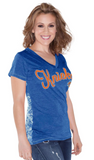 New York Knicks NBA Alyssa Milano - Women's Audrey V-Neck T-Shirt