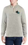 San Jose Sharks NHL adidas - Team Logo ¼ Zip Pullover Jacket