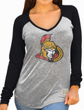 Ottawa Senators NHL Original Retro Brand - Women's Lightweight Long Sleeve T-Shirt