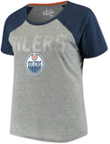Edmonton Oilers NHL Alyssa Milano - Women's Plus Size Conference T-Shirt