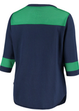 Vancouver Canucks NHL Alyssa Milano - Women's Kick Off 3/4-Sleeve T-Shirt