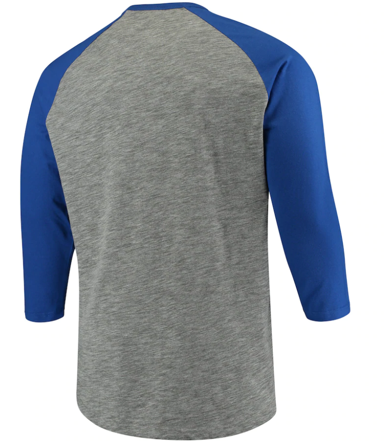 Raglan Long Sleeve Mets Shirts 47 New York Mets GREY/ROYAL Raglan