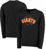 San Francisco Giants MLB Majestic Threads - Tri-Blend Long Sleeve T-Shirt