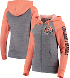 Cincinnati Bengals NFL – Women’s Fleece Tri-Blend Full-Zip Hoodie