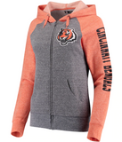 Cincinnati Bengals NFL – Women’s Fleece Tri-Blend Full-Zip Hoodie