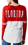 Florida Panthers NHL New Era - Women's Varsity Long Sleeve T-Shirt