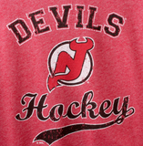 New Jersey Devils NHL Majestic Threads - Women's Softhand ¾ Sleeve T-Shirt