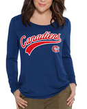 Montreal Canadiens NHL Alyssa Milano - Women's Redzone Long Sleeve T-Shirt