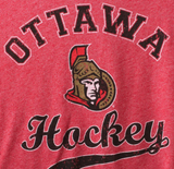 Ottawa Senators NHL Majestic Threads Women's Softhand ¾ Sleeve T-Shirt