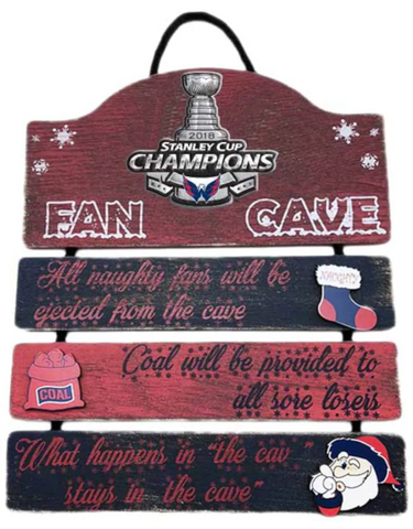 Washington Capitals NHL - Stanley Cup Champions 6" x 12" Man Cave Sign