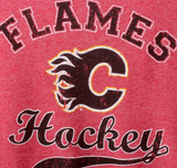 Calgary Flames NHL Majestic - Women's Softhand ¾ Sleeve T-Shirt