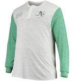 Oakland Athletics MLB '47 Brand - Henley Long Sleeve T-Shirt