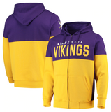 Minnesota Vikings NFL Hands High - Prime Time Full-Zip Hoodie