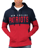 New England Patriots NFL Hands High - Prime Time Full-Zip Hoodie