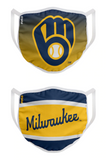 Milwaukee Brewers MLB FOCO - Adult Face Covering 2-Pack