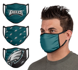 Philadelphia Eagles NFL FOCO - Adult Face Covering 3-Pack