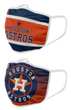 Houston Astros MLB FOCO - Adult Face Covering 2-Pack