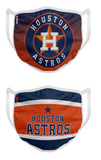 Houston Astros MLB FOCO - Adult Face Covering 2-Pack