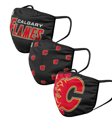 Calgary Flames NHL FOCO - Adult Face Covering 3-Pack