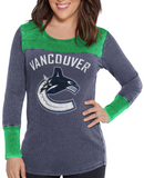 Vancouver Canucks NHL Alyssa Milano - Women's Blindside Thermal Long Sleeve Tee
