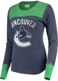 Vancouver Canucks NHL Alyssa Milano - Women's Blindside Thermal Long Sleeve Tee