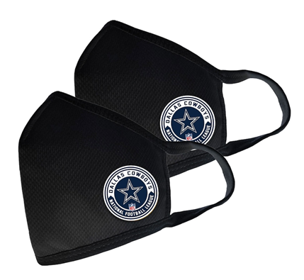 Dallas Cowboys NFL – Adult Team Logo Face Covering 2-Pack