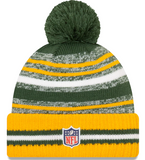 Green Bay Packers NFL New Era - Sideline Sport Cuffed Knit Beanie