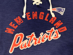 New England Patriots NFL Majestic - Women's Hyper Lace-Up Tunic Sweatshirt