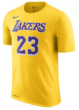 Los Angeles Lakers NBA Nike - LeBron James Icon Name & Number T-Shirt